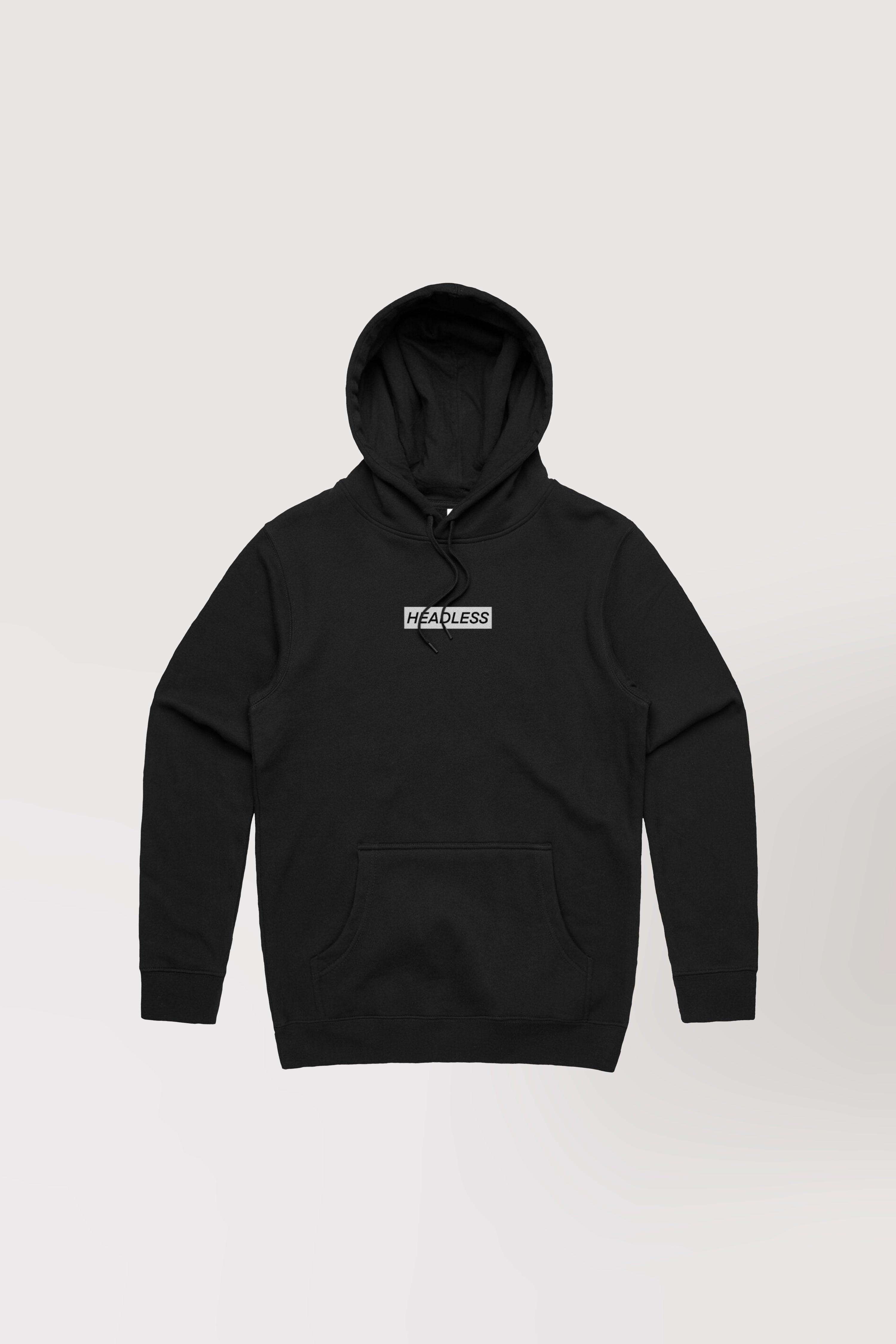 Headless Core Box Logo Black Hoodie – Headless Behavior